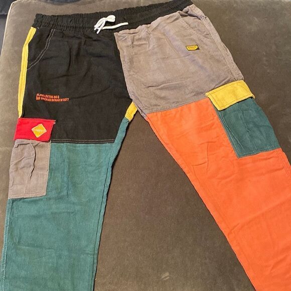 Men’s Shein Multicolor Corduroy Drawstring Pants Size XXL NWOT - Picture 2 of 10